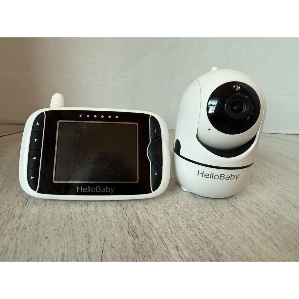 HelloBaby HB65 Video Baby Monitor Parent Unit Remote Pan Tilt Camera Power Cords - Picture 4 of 13